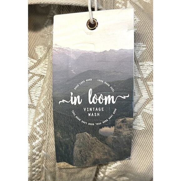 Embroidered Utility Snap Shacket Jacket Aztec Apache Navajo Dakota Cowgirl M - Picture 6 of 9